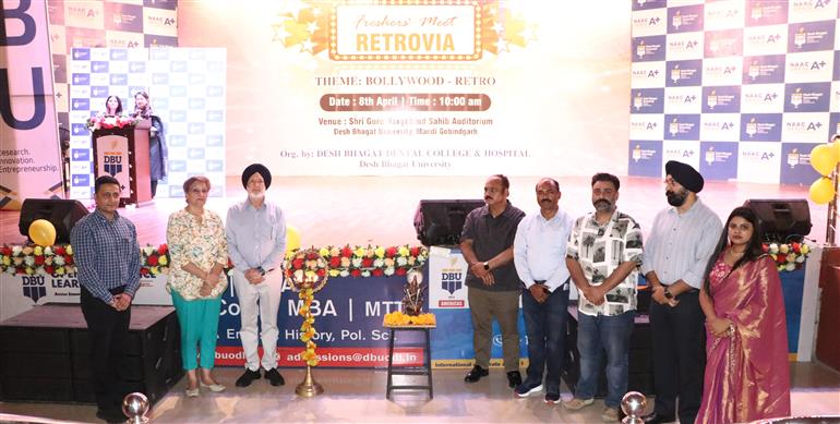 Desh Bhagat Dental College Welcomes Freshers with Grand Celebration ''Retrovia 2025''