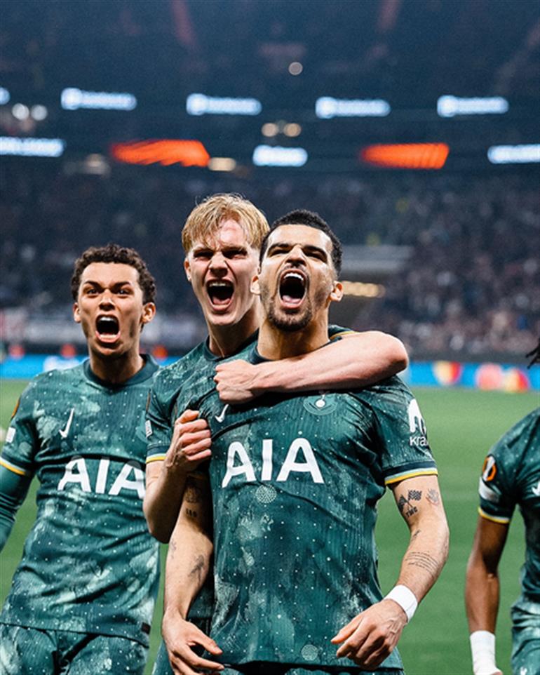 Spurs edge Frankfurt to enter Europa League semifinals