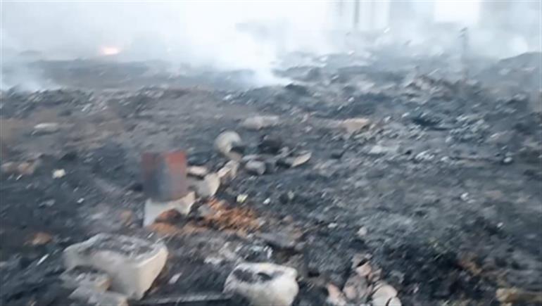 Slums reduced to ashes as massive fire rips through Gurugram’s sector 102