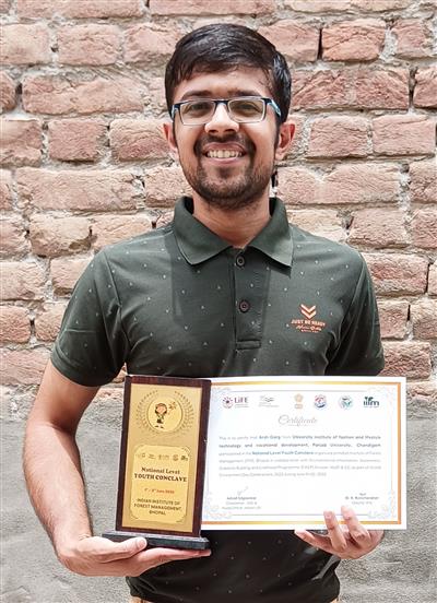 UIFT student participated in National Level Youth Conclave 2023 as a part of  World environment Day Celebrations