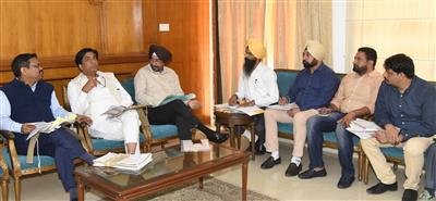 Jimpa holds meeting with Punjab State District Offices Employees Union