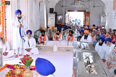 ਸ੍ਰੀ ਅਕਾਲ ਤਖ਼ਤ ਸਾਹਿਬ ਦੇ ਸਥਾਪਨਾ ਦਿਵਸ ਮੌਕੇ ਗੁਰਮਤਿ ਸਮਾਗਮ ਕਰਵਾਇਆ