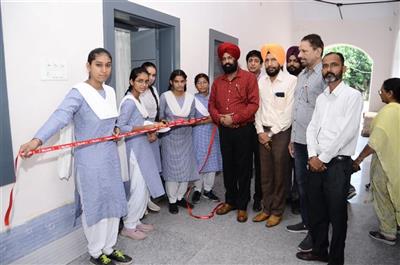 Inauguration of girls' school office by District Education Officer