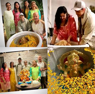 ਰਿਤਿਕ ਰੋਸ਼ਨ ਪਰਿਵਾਰ ਸਮੇਤ, ਸਬਾ ਆਜ਼ਾਦ ਘਰ 'ਤੇ ਗਣੇਸ਼ ਵਿਸਰਜਨ ਲਈ ਸ਼ਾਮਲ ਹੋਏ