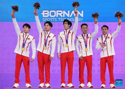 China wins men's gymnastics team title at Hangzhou Asiad