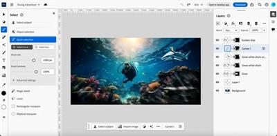 Adobe Photoshop ਹੁਣ ਵੈੱਬ 'ਤੇ ਉਪਲਬਧ