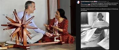 US, France envoys pay tributes to Mahatma Gandhi