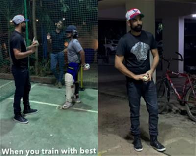 Sonu Sood shares video of son taking 'batting' tips from Shami