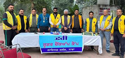 ਲਾਇਨਜ਼ ਕਲੱਬ ਨਾਭਾ ਵੱਲੋ ਲਗਾਇਆ ਗਿਆ ਸਾਈਸਮਾਧਾ ਵਿਖੇ ਫਰੀ ਬਲੱਡ ਸ਼ੂਗਰ ਕੈਂਪ