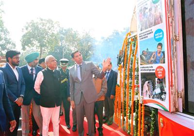Governor Banwarilal Purohit Flags Off Viksit Bharat Sankalp Yatra from UT Secretariat, Marking a Pivotal Moment for Inclusive Development