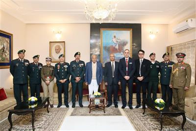 Officers of National Defence College Pay Courtesy Call to Punjab Governor