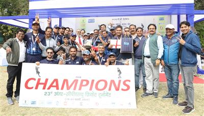 एनएचपीसी ने 23वें अंतर- सीपीएसयू क्रिकेट टूर्नामेंट की सफलतापूर्वक मेजबानी की