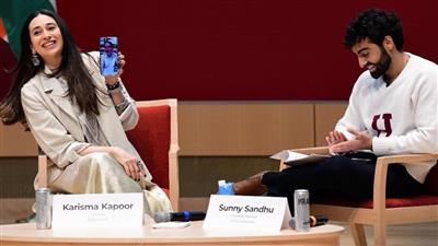 Karisma Kapoor speaks at India Conference at Harvard, Kareena joins for a chat