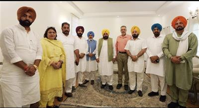 CM Mann holds meetings to discuss election campaign strategies with the AAP candidates and MLAs of Patiala and Faridkot