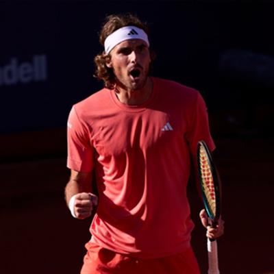 ATP Tour: Tsitsipas saves two match points to win, advances to semifinals at Barcelona