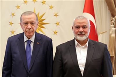 Turkey's President Erdogan to meet Hamas chief in Istanbul