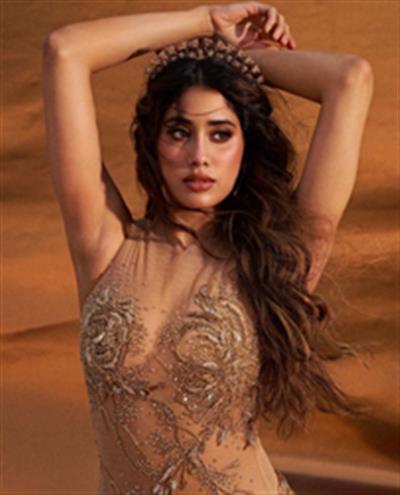 Janhvi Kapoor shimmers in golden outfit and flaunts tiara to add to the oomph
