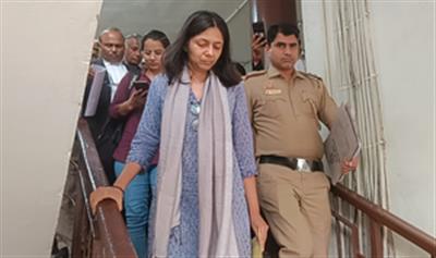Swati Maliwal at Tis Hazari court to record statement