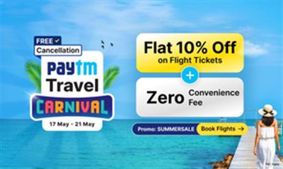 Paytm travel carnival offers deals on domestic flights, discounts on train, bus bookings
