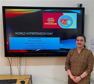 Desh Bhagat Ayurvedic College & Hospital Hosts World Hypertension Day Event