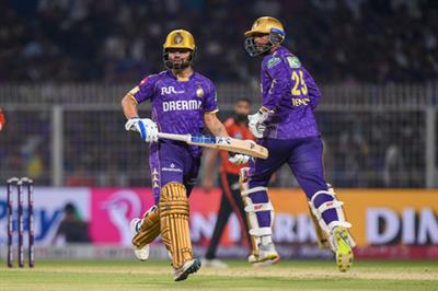 IPL 2025: Iyer's late blitz, Raghuvanshi's fifty power KKR to 200/6 against SRH
