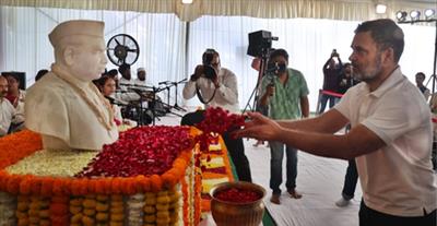 LoP Gandhi, Congress leaders pay tributes to Babu Jagjivan Ram on Samta Diwas