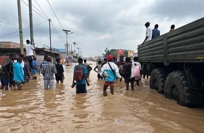 Death toll rises to 33 as heavy rains flood Congo's capital
