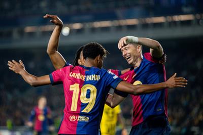 Barca trounce Dortmund in Champions League QF first leg