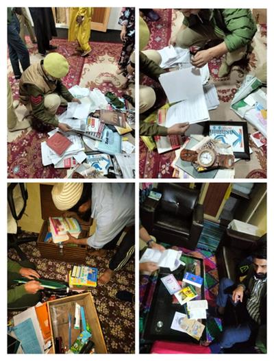 J&K Police conduct searches at residences of two jailed secessionists