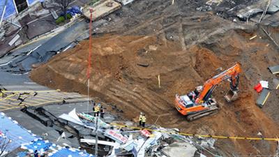 South Korea: Search for missing worker at collapsed subway construction site continues for 5th day