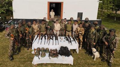 Manipur: Security forces recover arms & ammunition; nine held