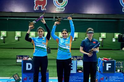 Shooting: Suruchi stuns Manu to win back-to-back World Cup gold