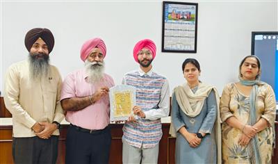 Sri Guru Granth Sahib World University Celebrates Excellence: Jaswinderpal Singh student of Mathematics Ranks 4th in UPSC 