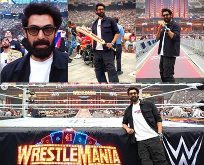 Rana Daggubati makes history as first Indian actor to feature at WrestleMania