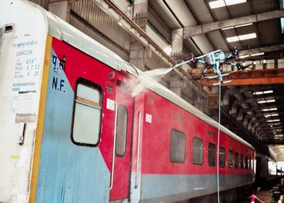 NFR conducts drone-based cleaning at Kamakhya railway station