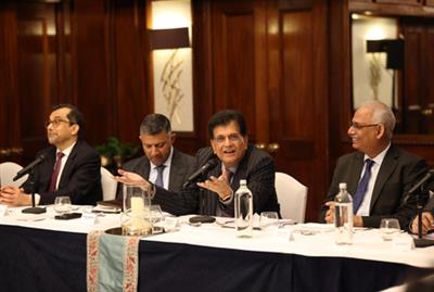 Piyush Goyal discusses India's opportunities with top business leaders in UK