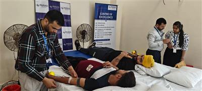 Paras Health Hosts Blood Donation Camp in Panchkula