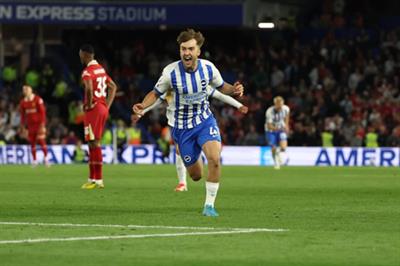 Brighton beat champions Liverpool to boost European hopes