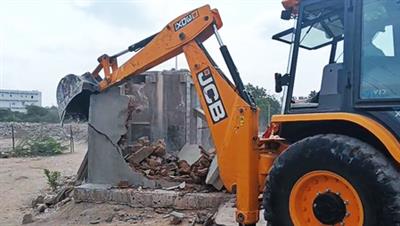 Jamnagar civic body in Gujarat resumes clearing illegal encroachments along riverbanks