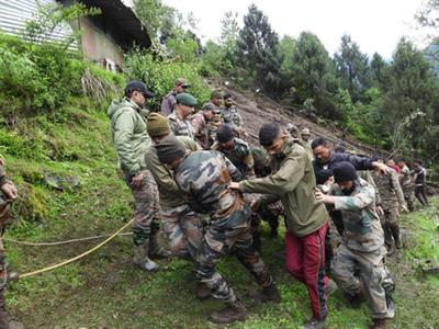 Sikkim: 3 dead as landslide strikes Indian Army camp, rescue operation underway
