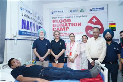 Desh Bhagat University Organizes Blood Donation Camp to Pay Homage to Ahmedabad Air Crash Victims