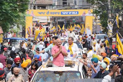 भव्य रोड शो से गूंजा जनसमर्थन, लुधियाना में आप की जीत हुई सुनिश्चित