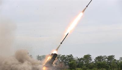 North Korea fires 10 multiple rocket launcher shells after trilateral air drills