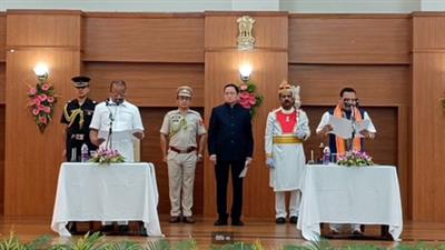 भाजपा विधायक किशोर बर्मन त्रिपुरा मंत्रिमंडल में शामिल, शपथ ली