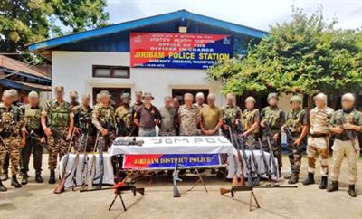Manipur: Four militants held, 62 arms recovered in separate operations