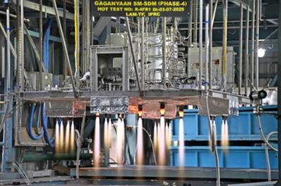 ISRO conducts 2 hot tests of Gaganyaan Service Module Propulsion System