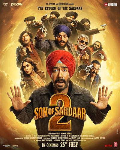 'ਸਨ ਆਫ਼ ਸਰਦਾਰ 2' ਦੇ ਟ੍ਰੇਲਰ ਵਿੱਚ ਅਜੇ ਦੇਵਗਨ ਦੀ 'ਜੱਸੀ' ਪੂਰੇ ਪੰਜਾਬੀ ਅੰਦਾਜ਼ ਨਾਲ ਵਾਪਸੀ ਹੋਈ ਹੈ।