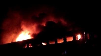 Fire breaks out in Garib Rath Express engine at Sendra Station; trains halted