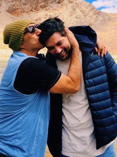 Sunny Deol shares glimpse of 'father-son' trip with Rajveer in the Himalayas
