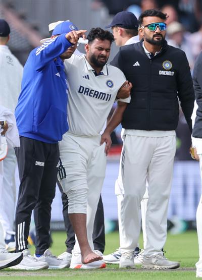4th Test: Pant to not keep wickets due to foot injury, available to bat as per team requirements